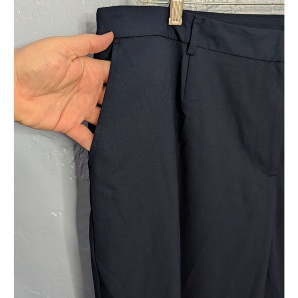 Jones New York Womens Navy Stretch Runway Slim Pants 20W Polyester Blend Career - Picture 8 of 16